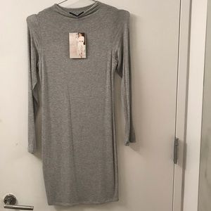 Naked Wardrobe NW Gray Dress
